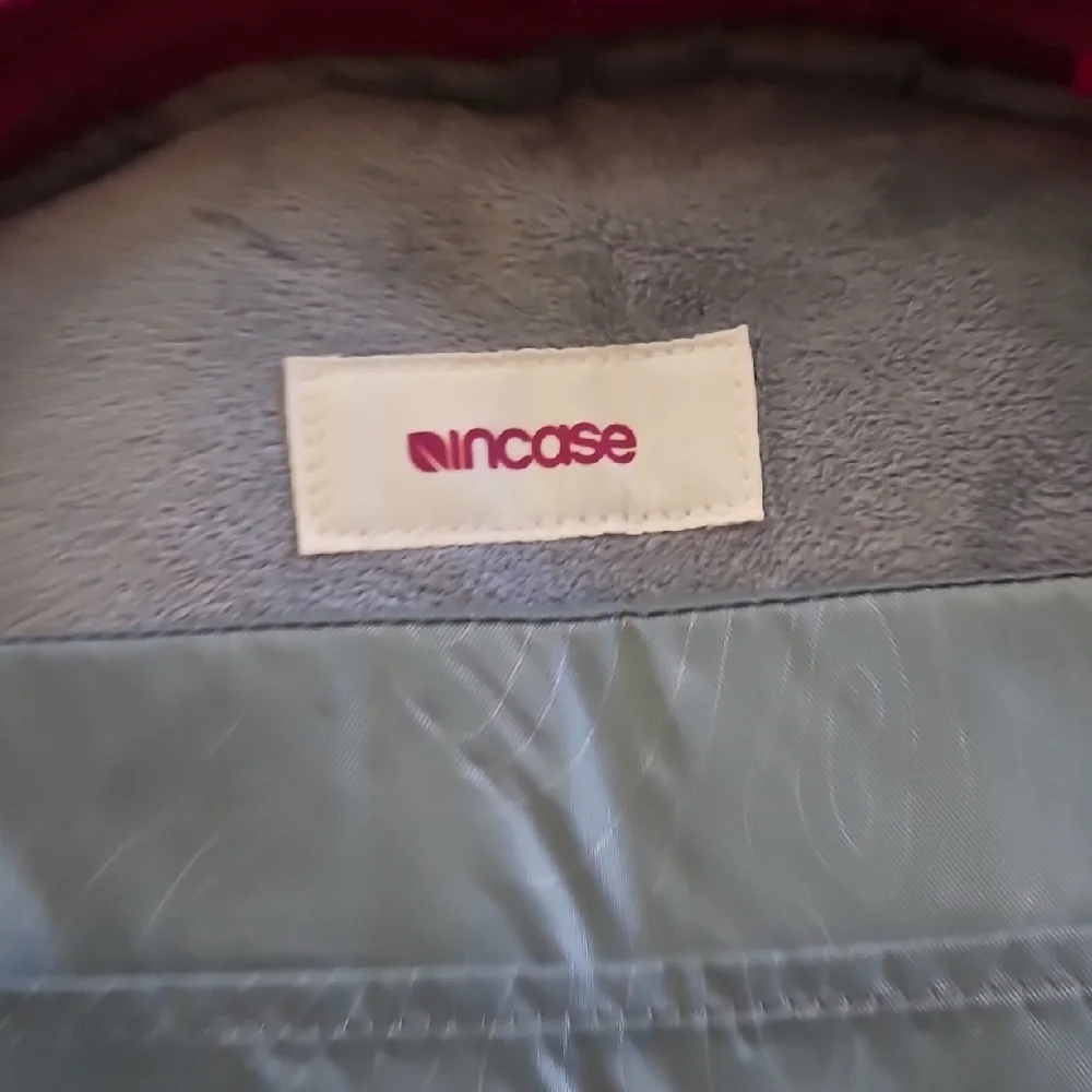 Incase Gray Backpack with Pink Trim